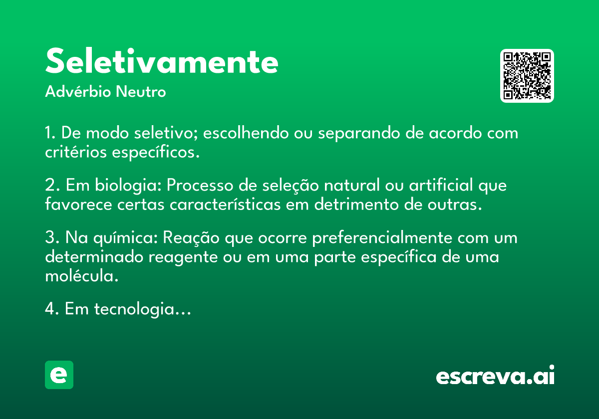 seletivamente