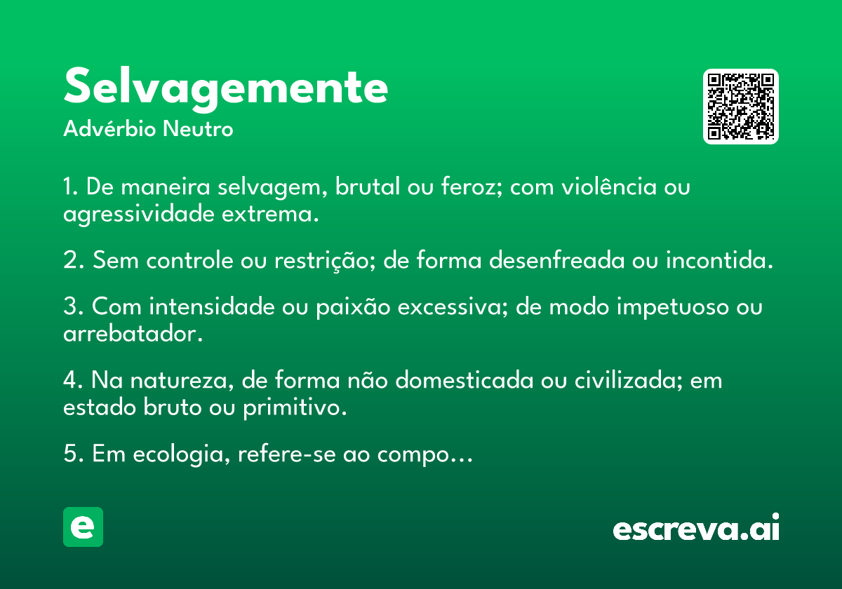 selvagemente