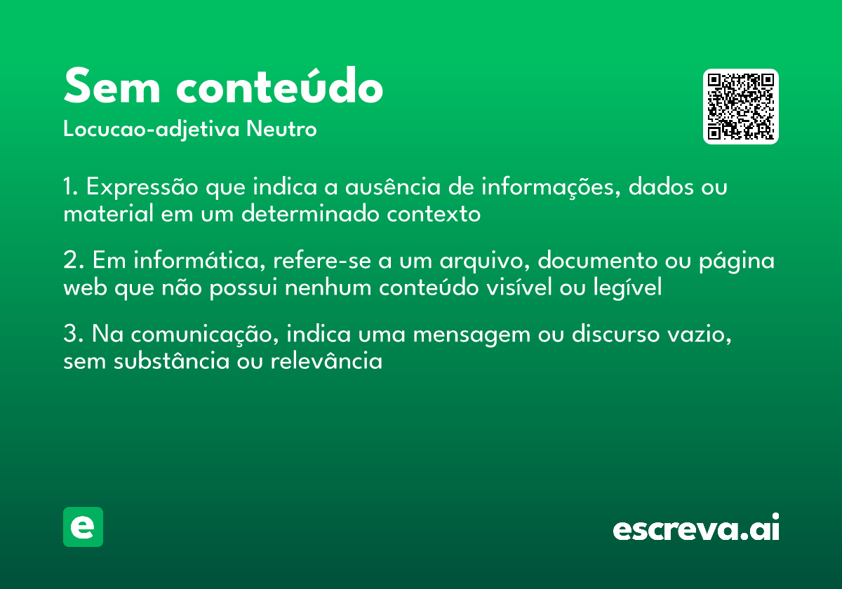 sem conteúdo