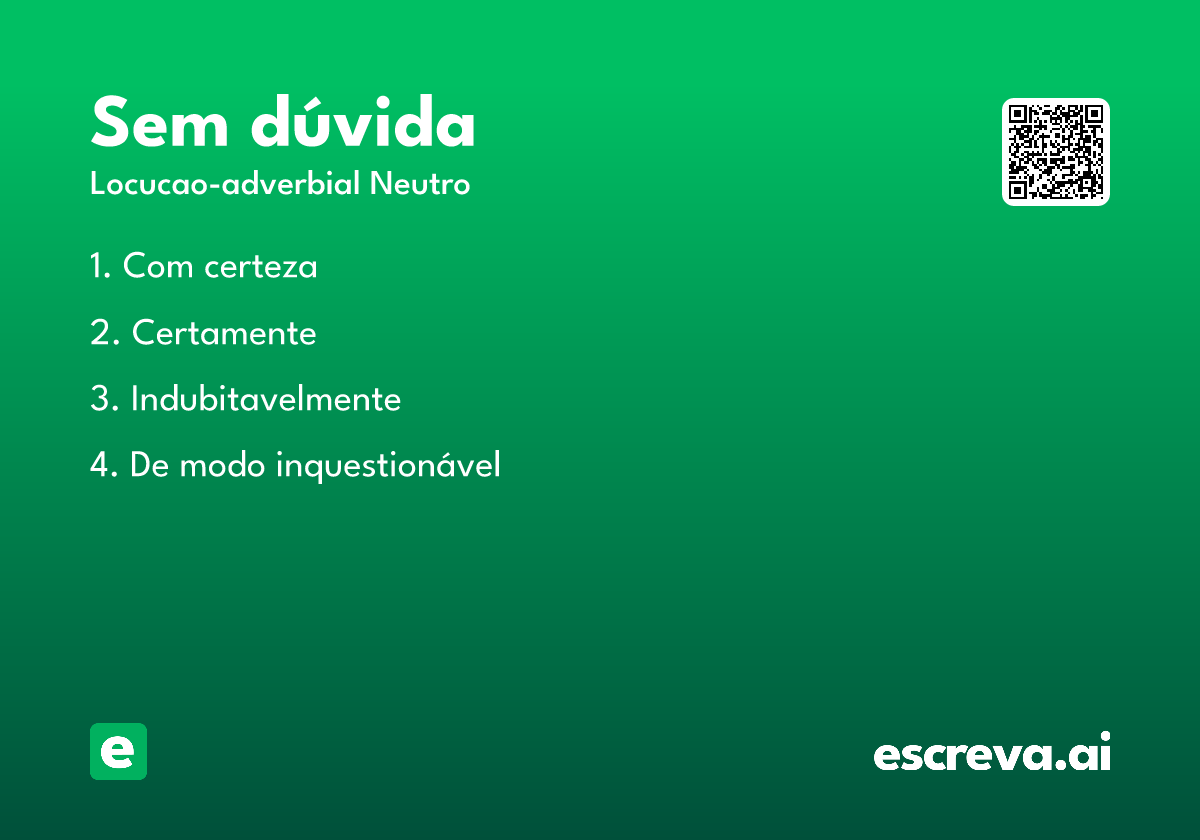 sem dúvida
