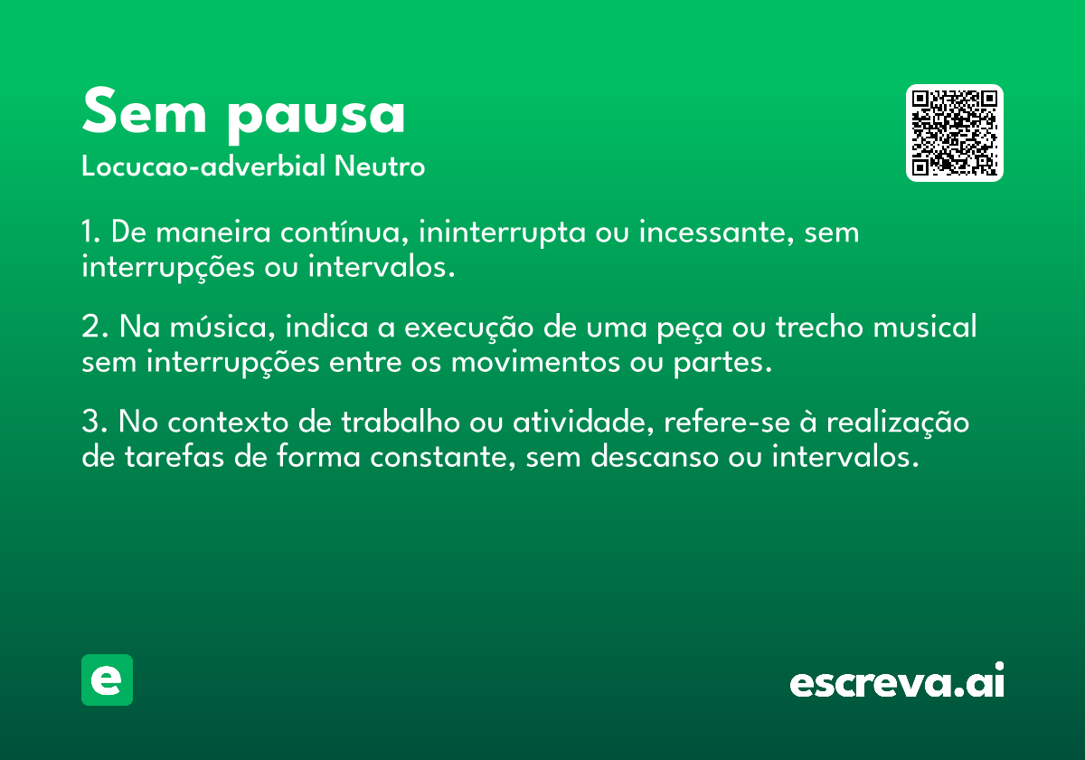 sem pausa