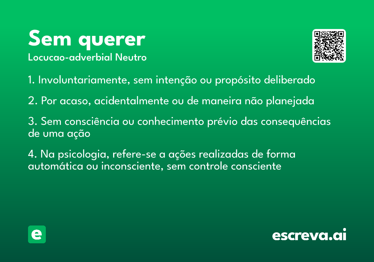 sem querer