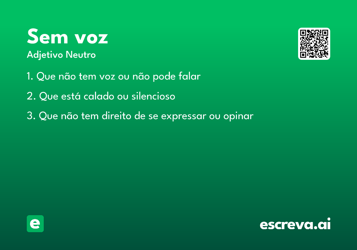 sem voz