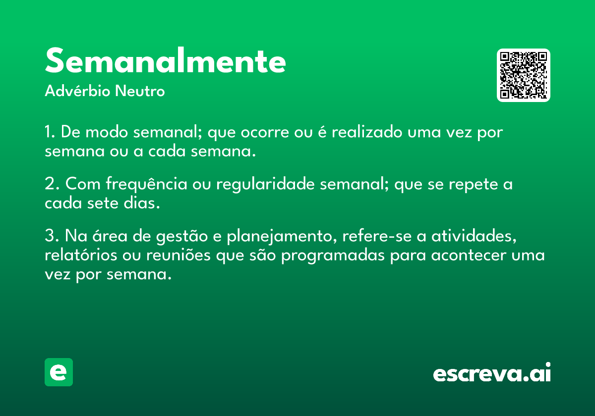 semanalmente