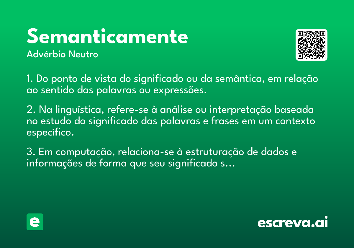 semanticamente