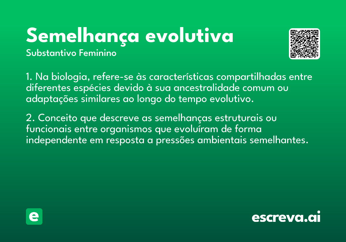 semelhança evolutiva