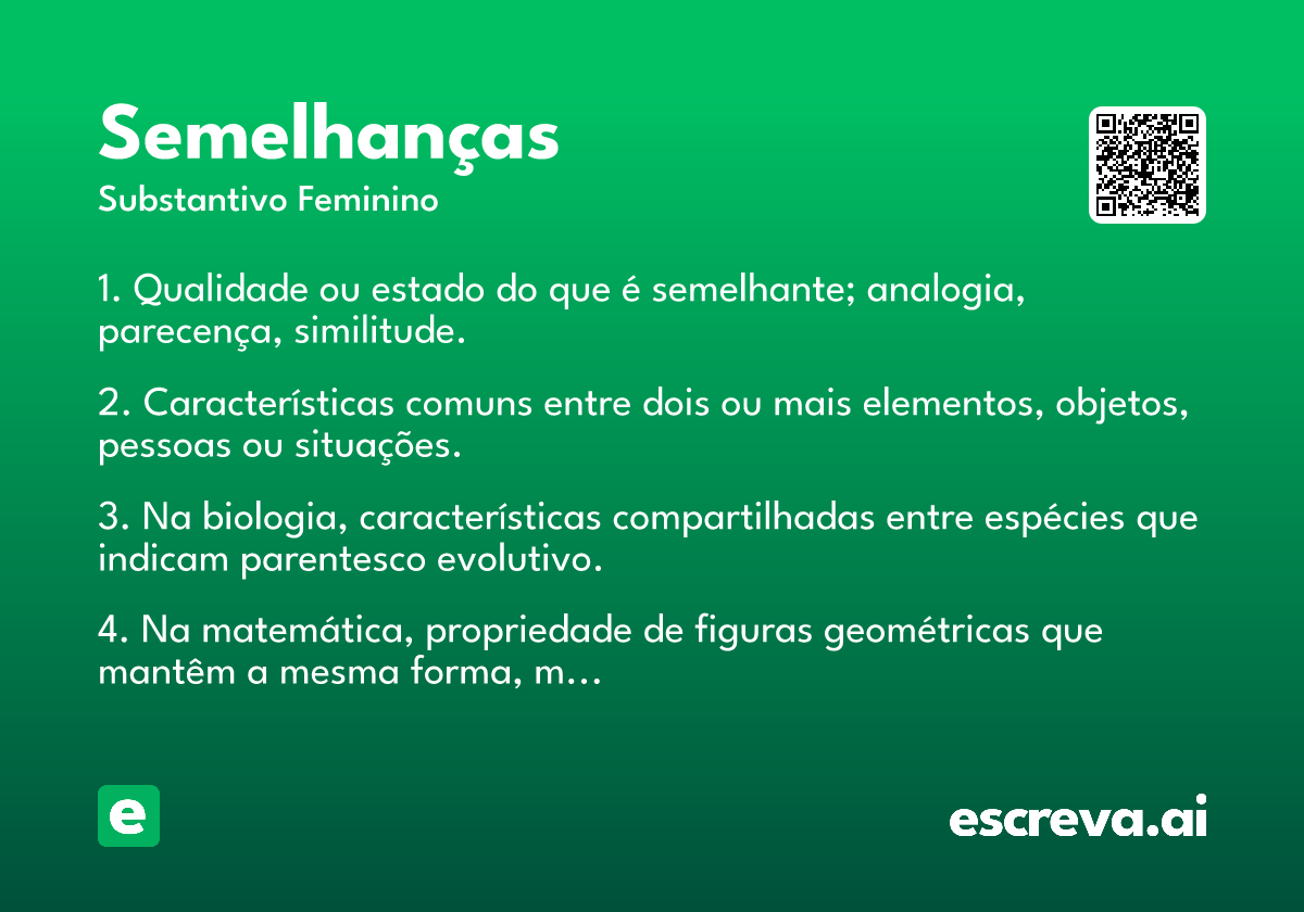 semelhanças
