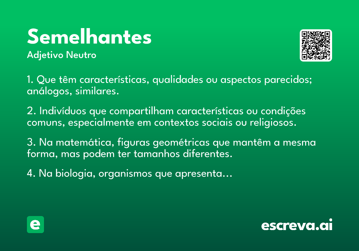 semelhantes