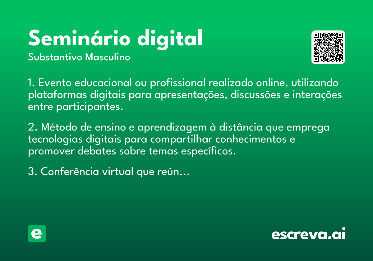 seminário digital