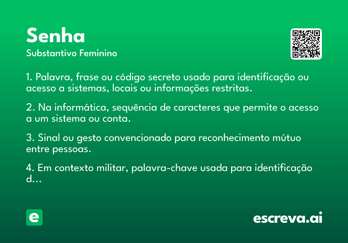 senha