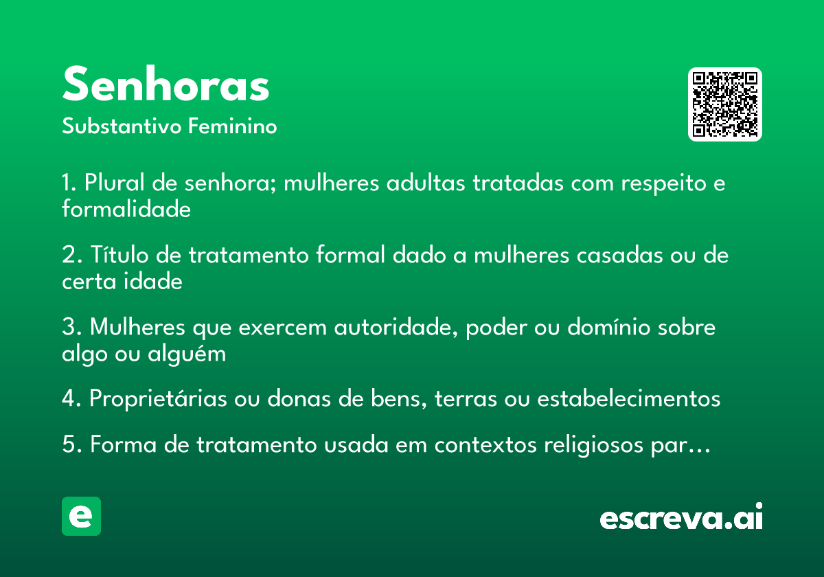 senhoras