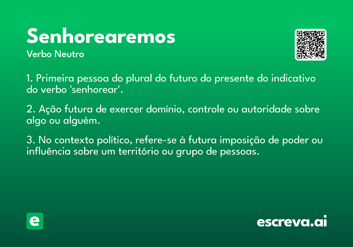 senhorearemos