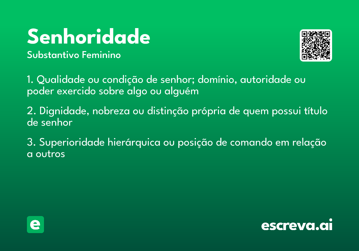 senhoridade