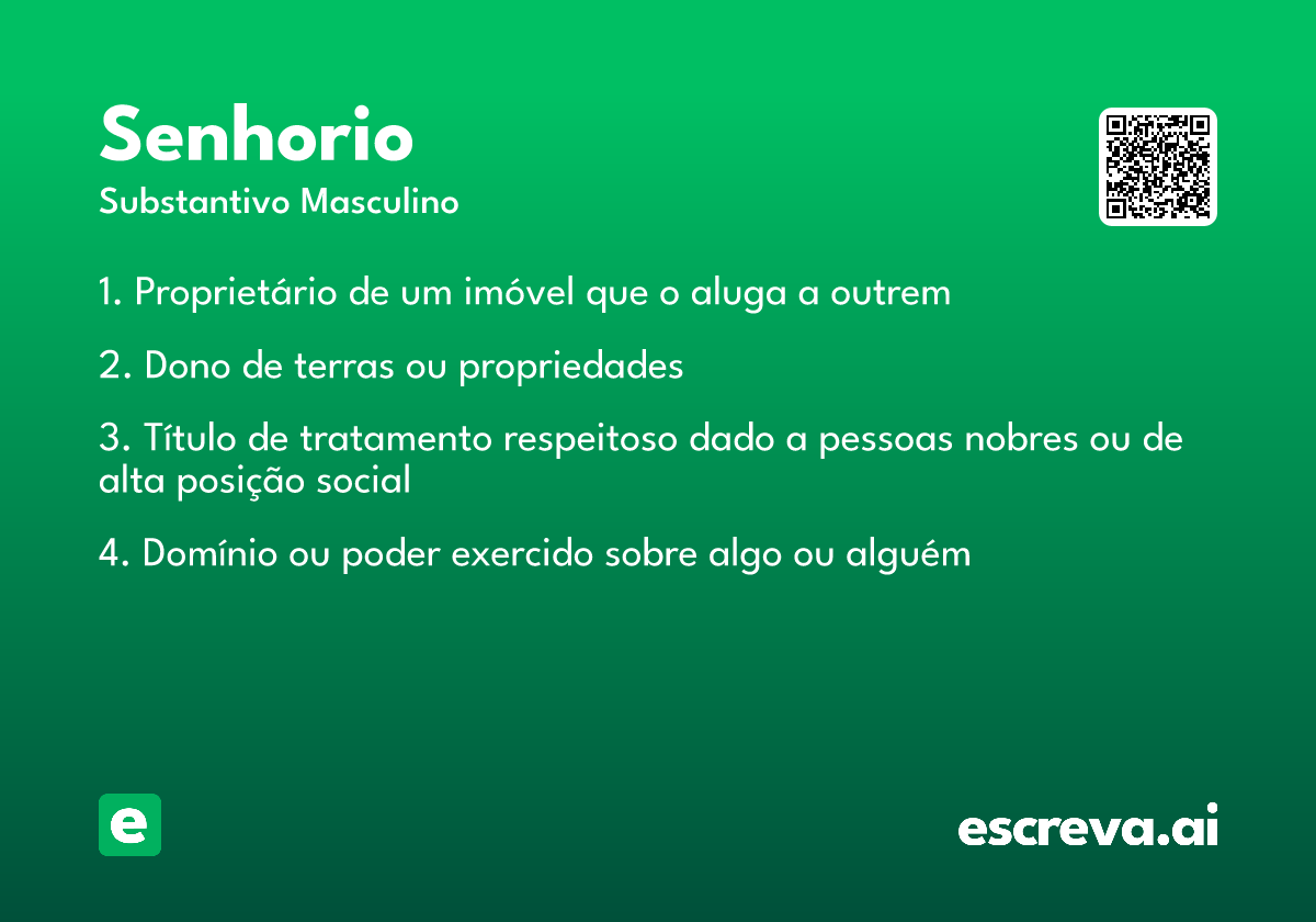 senhorio