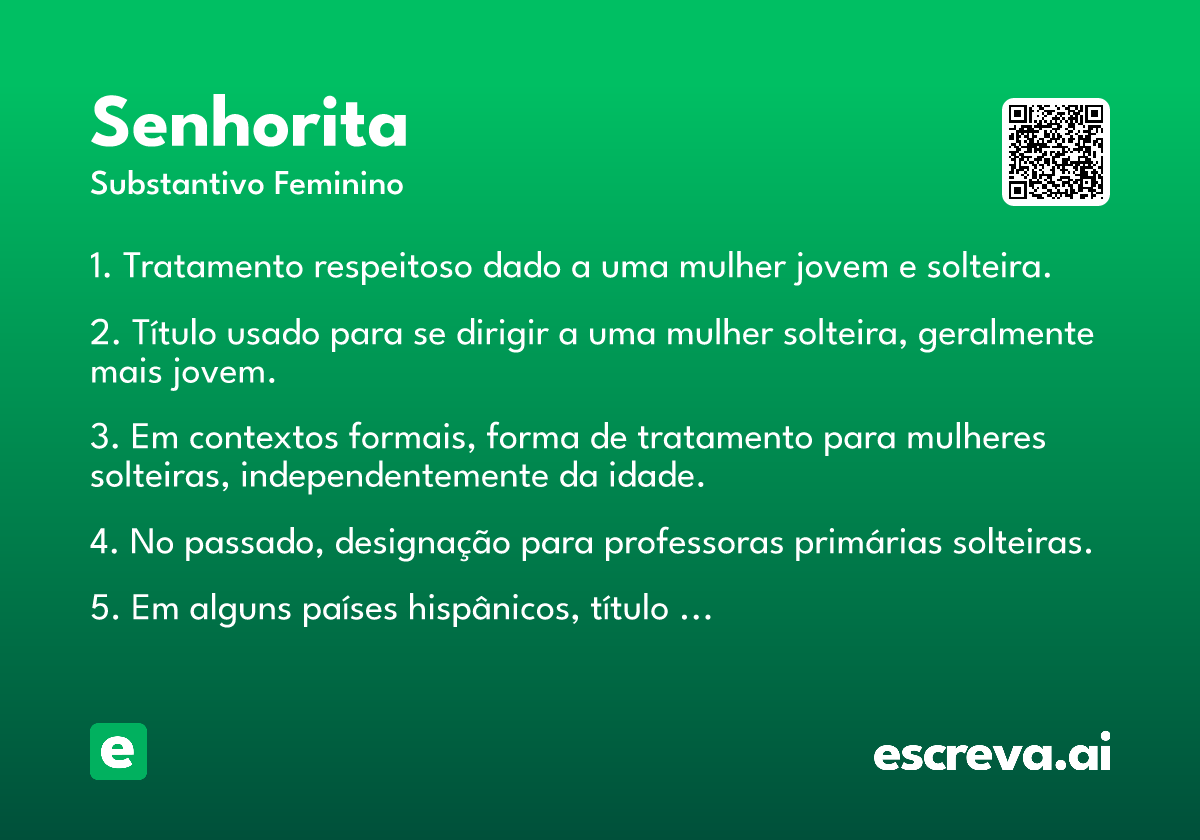 senhorita