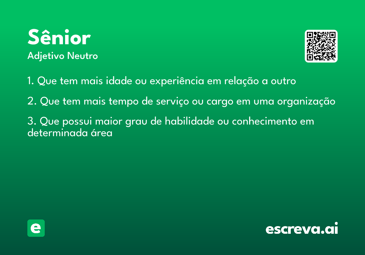 sênior