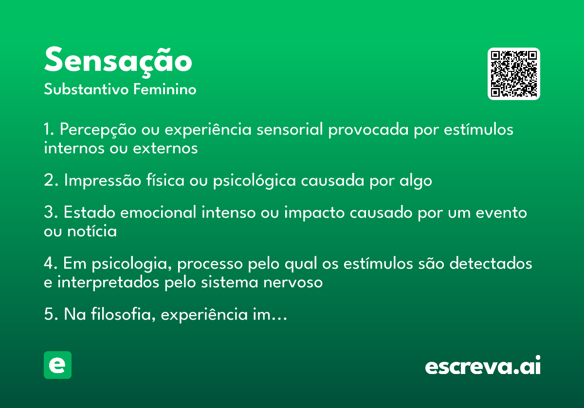 sensação