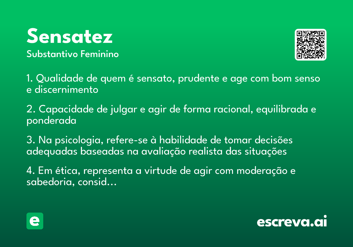 sensatez