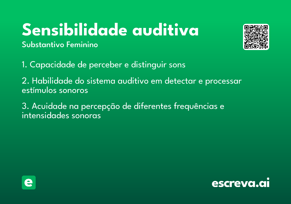 sensibilidade auditiva