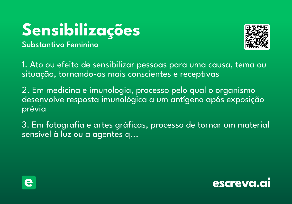 sensibilizações