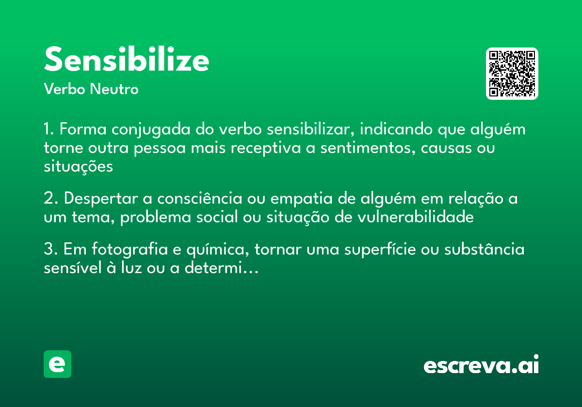 sensibilize
