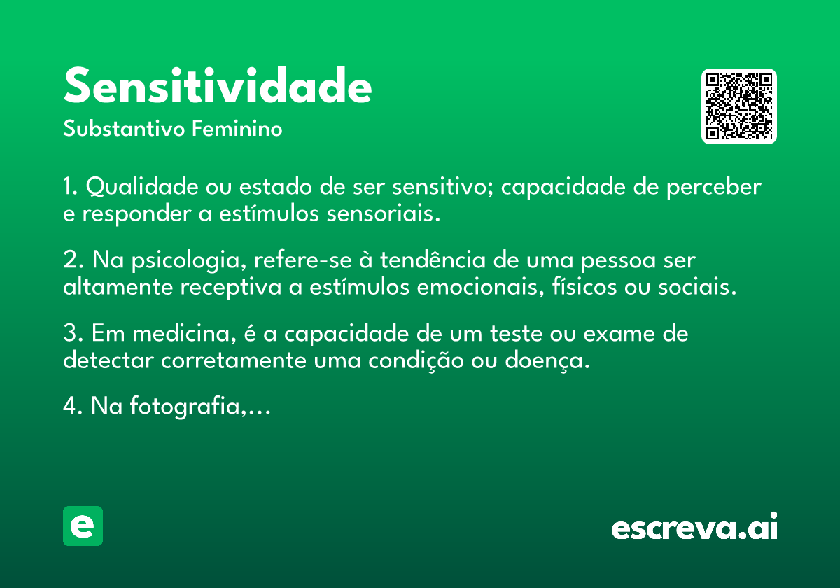 sensitividade