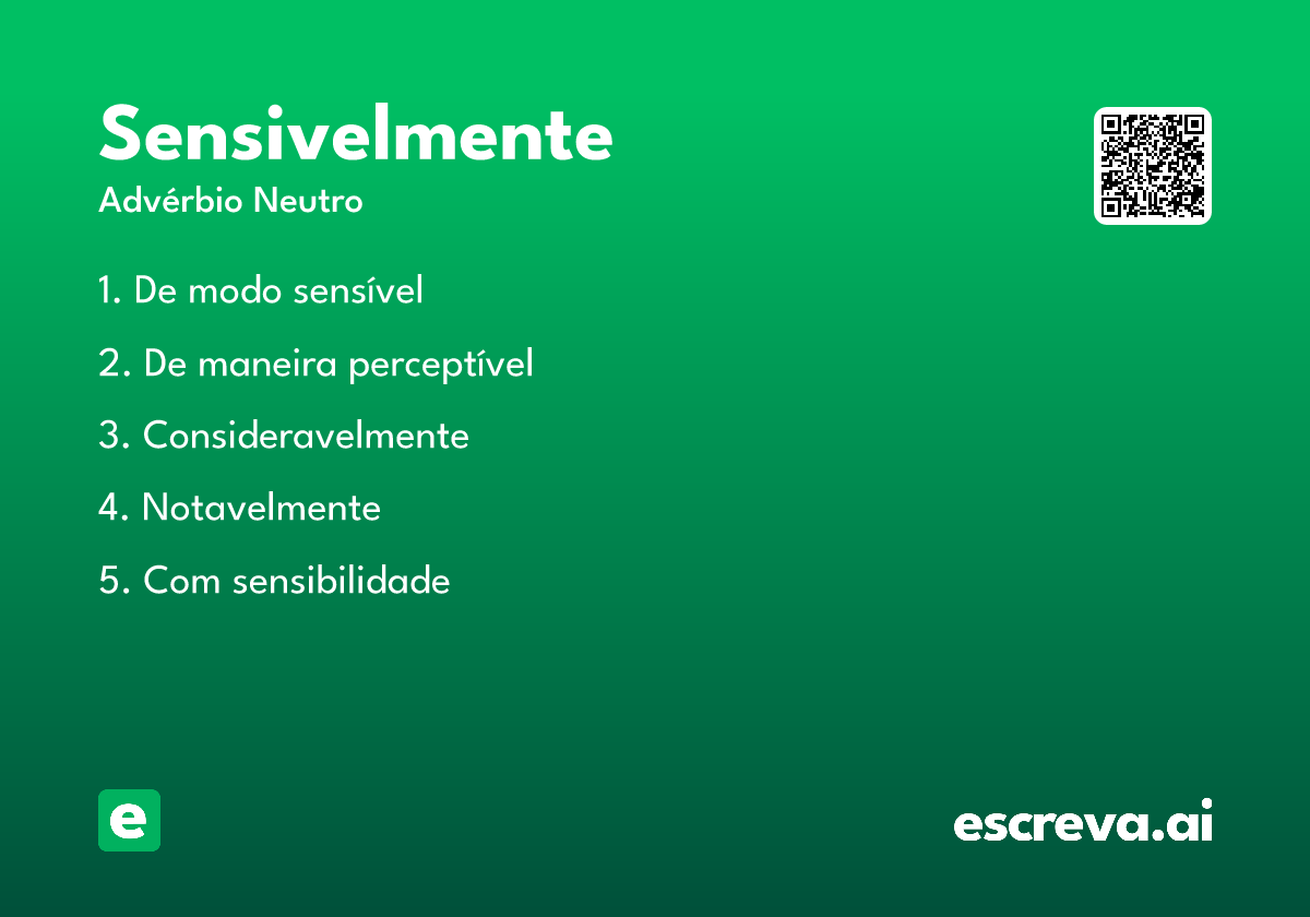 sensivelmente