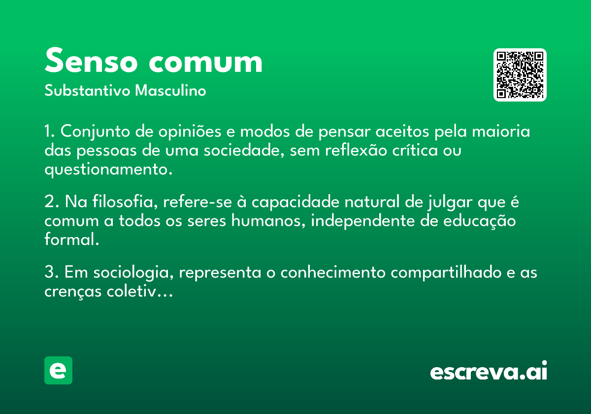 senso comum