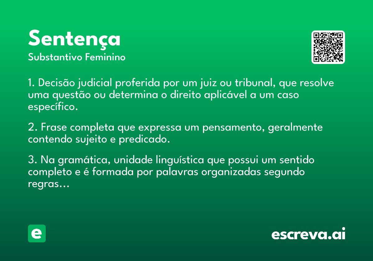 sentença