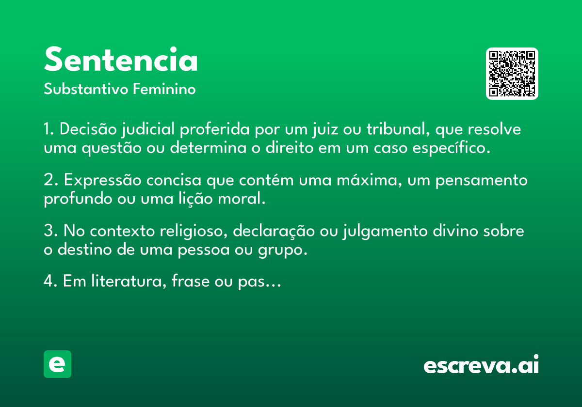 sentencia