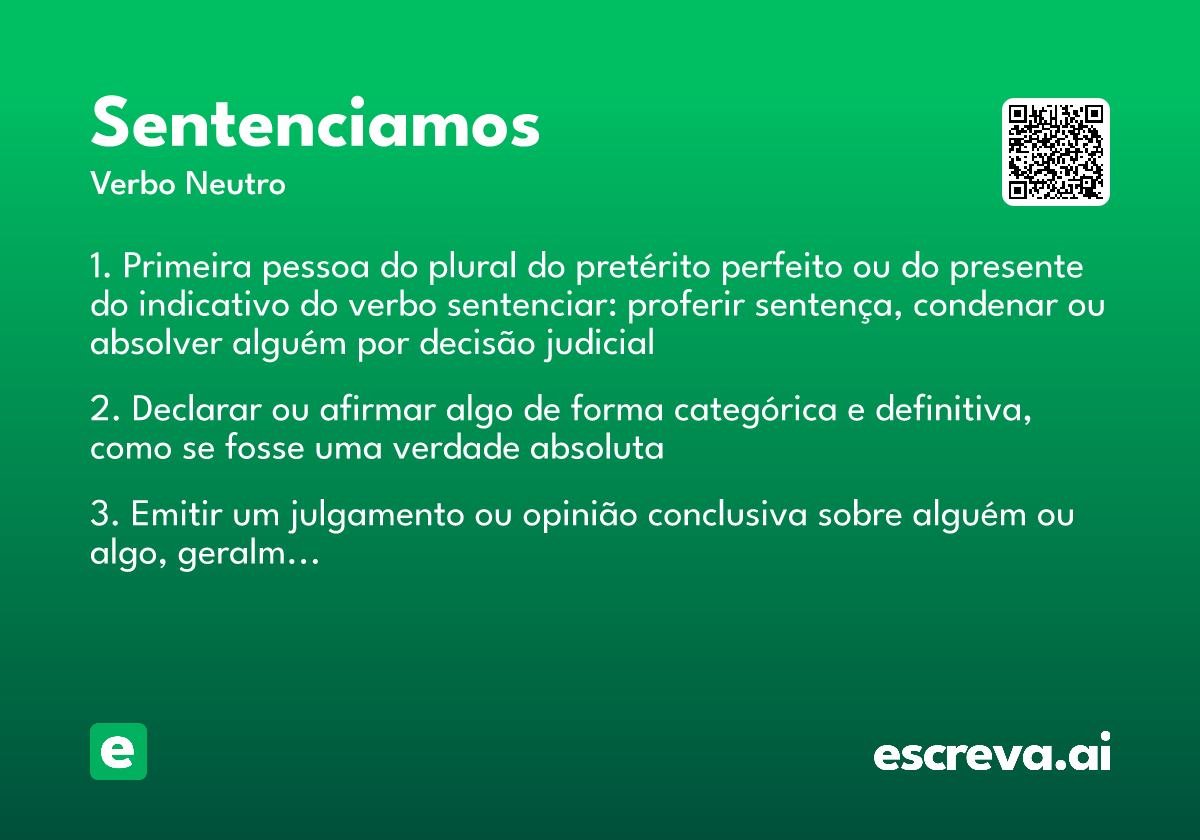 sentenciamos
