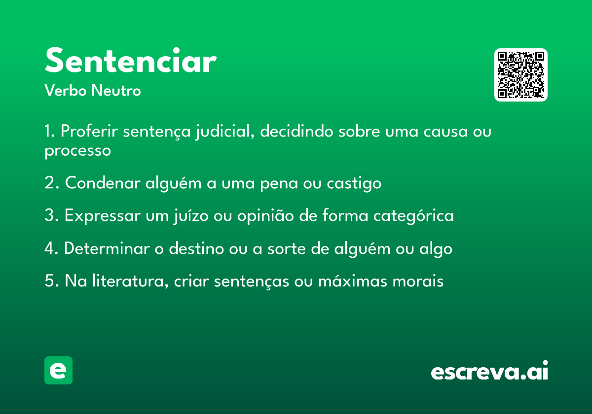 sentenciar