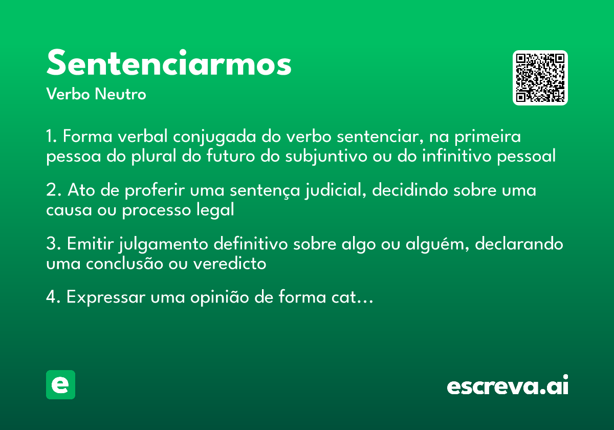 sentenciarmos