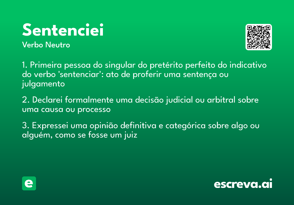 sentenciei
