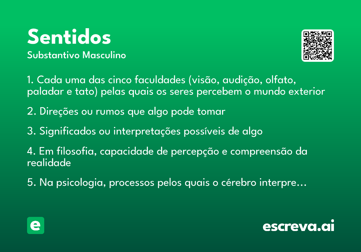 sentidos