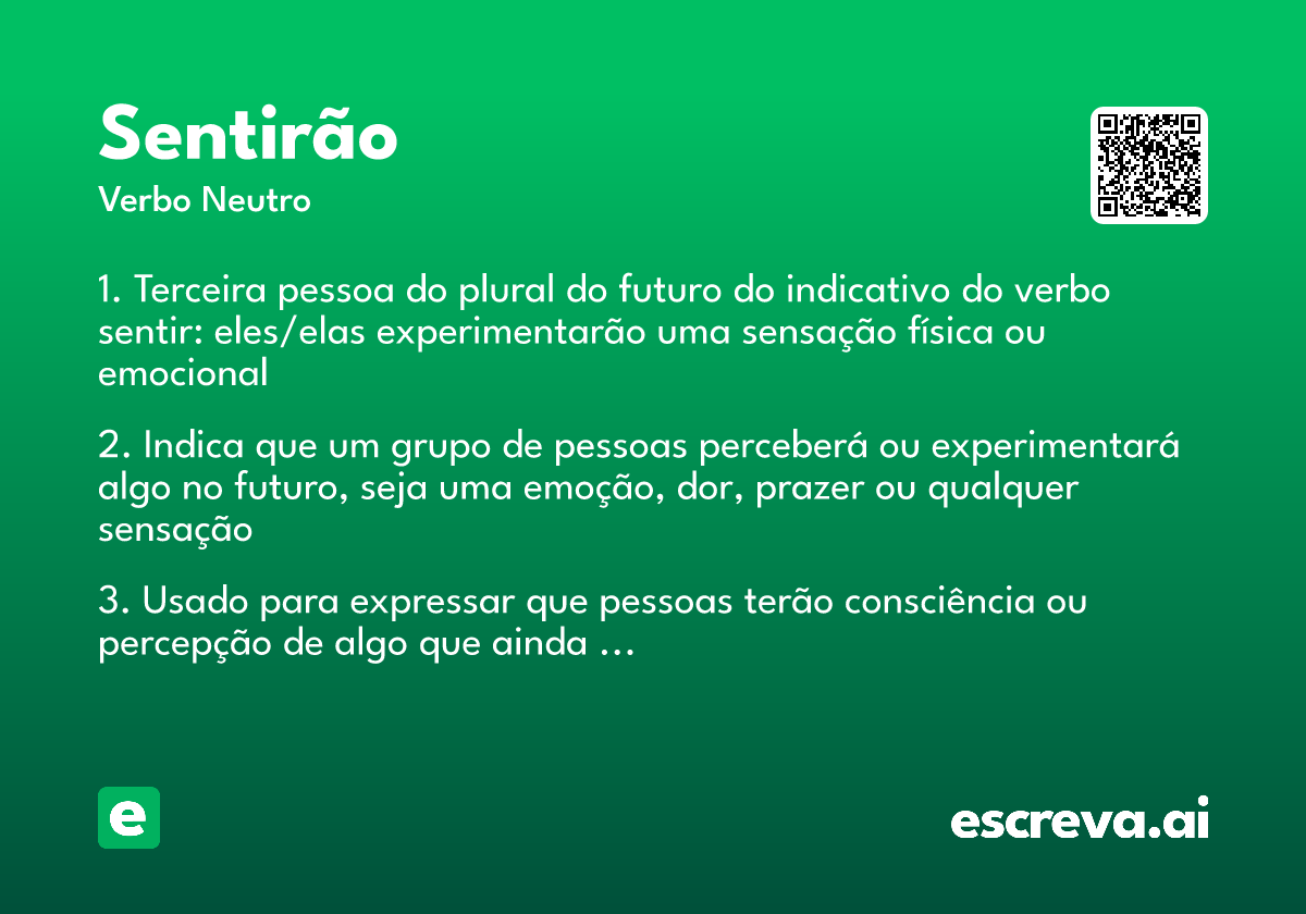 sentirão
