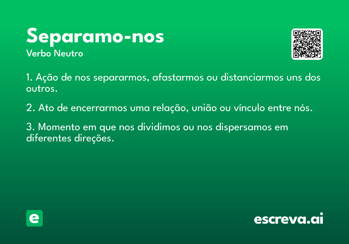 separamo-nos