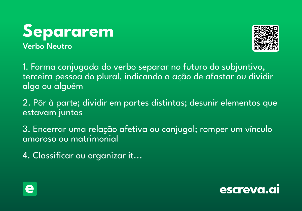 separarem