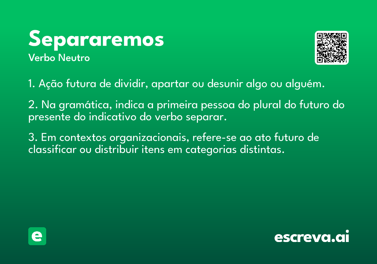 separaremos