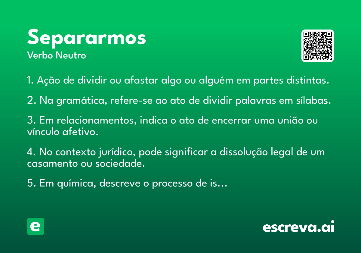 separarmos