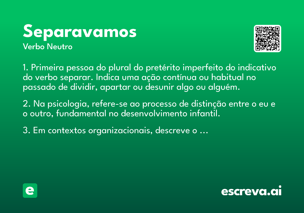 separavamos