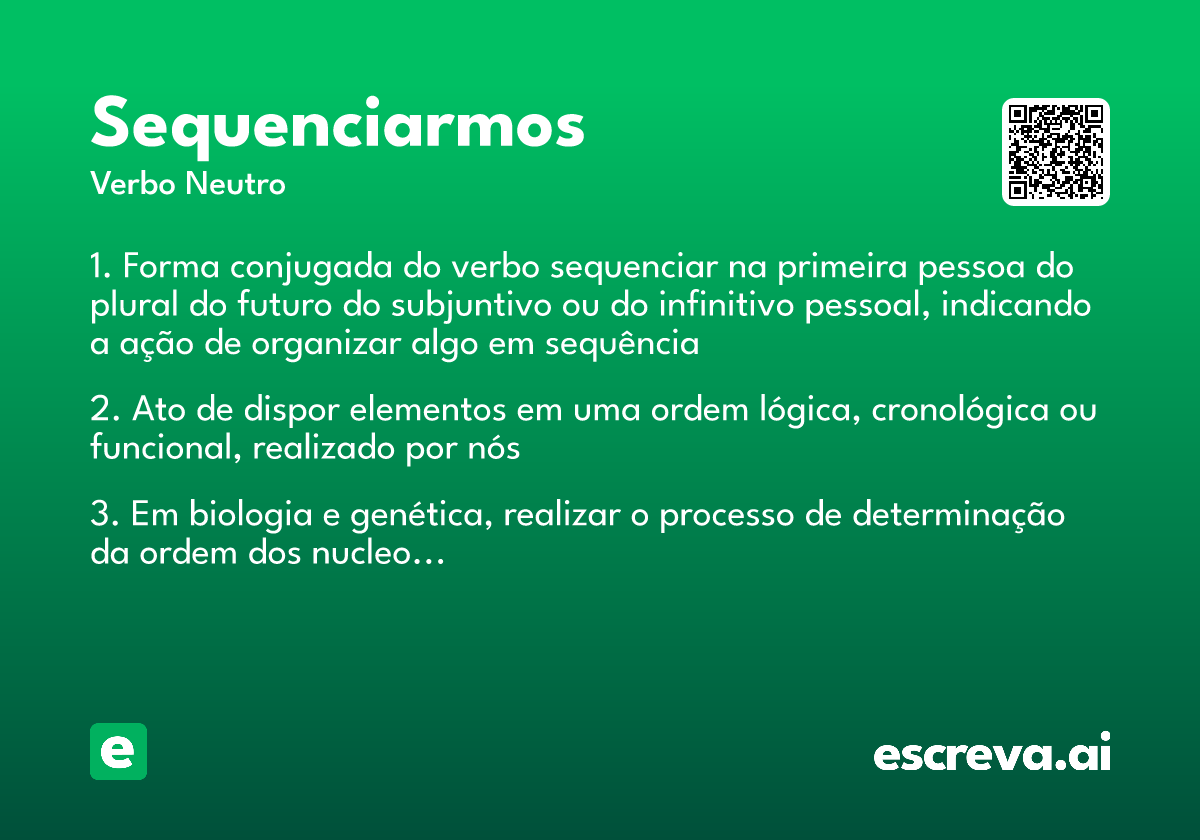 sequenciarmos