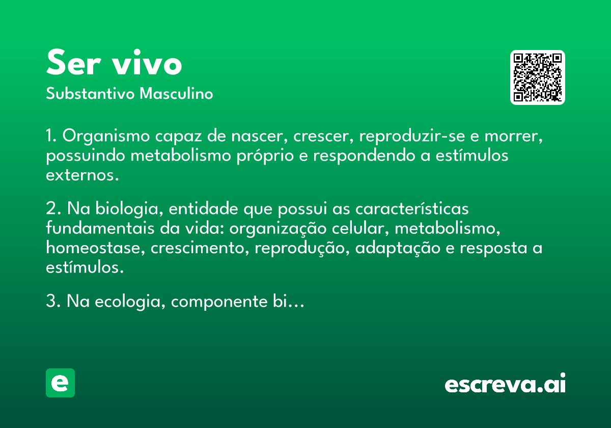 ser vivo