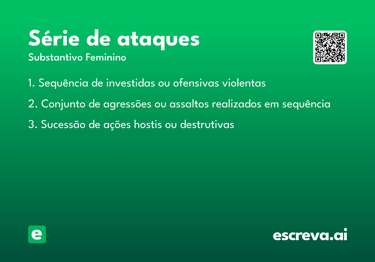 série de ataques