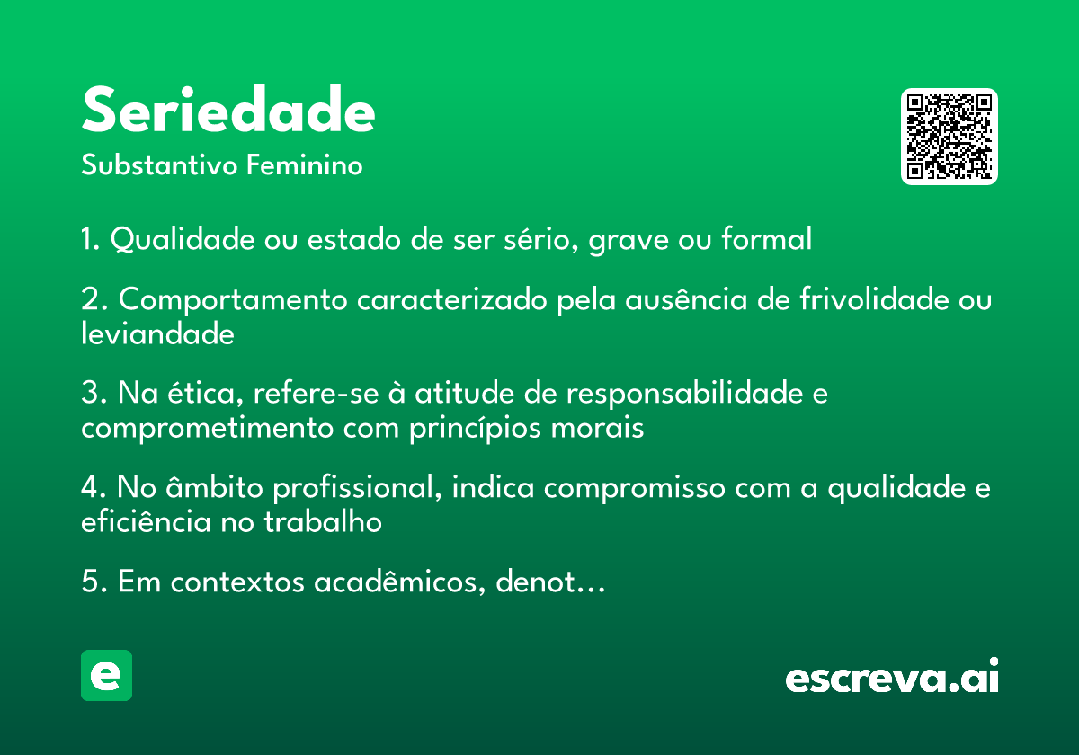 seriedade