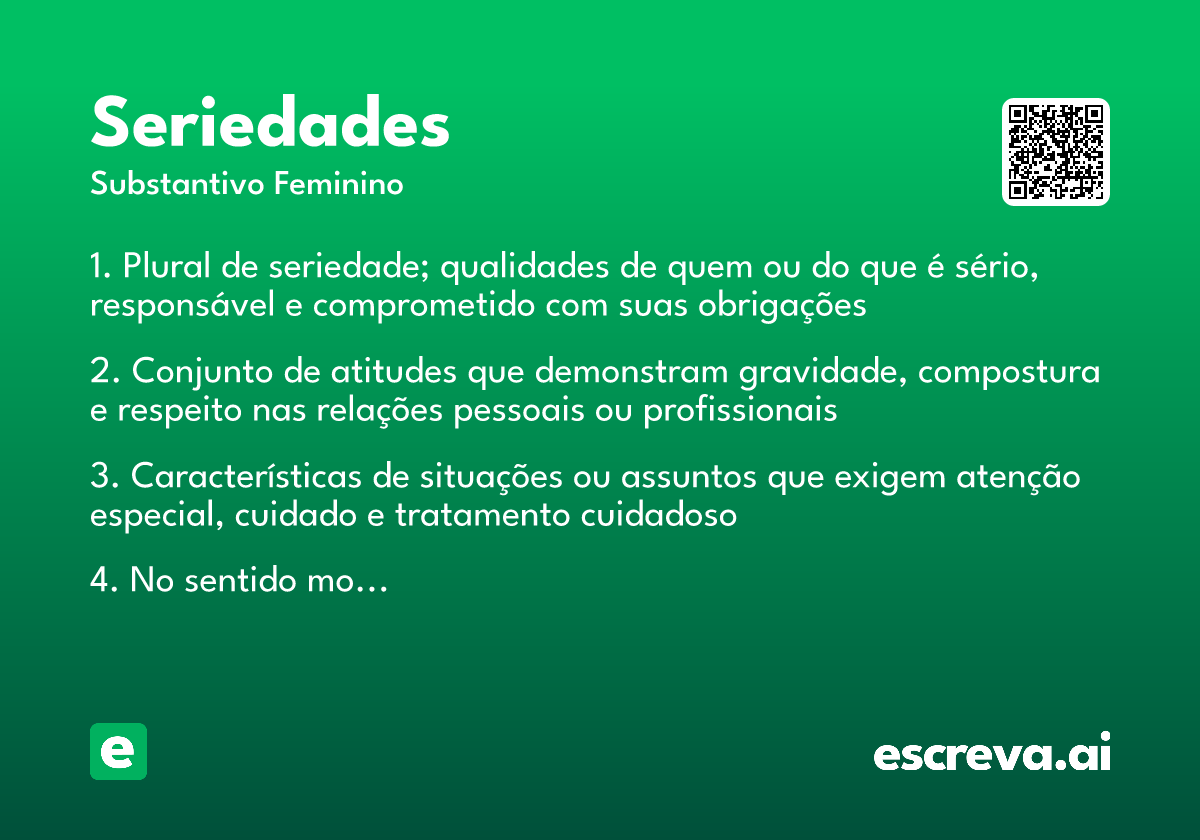 seriedades