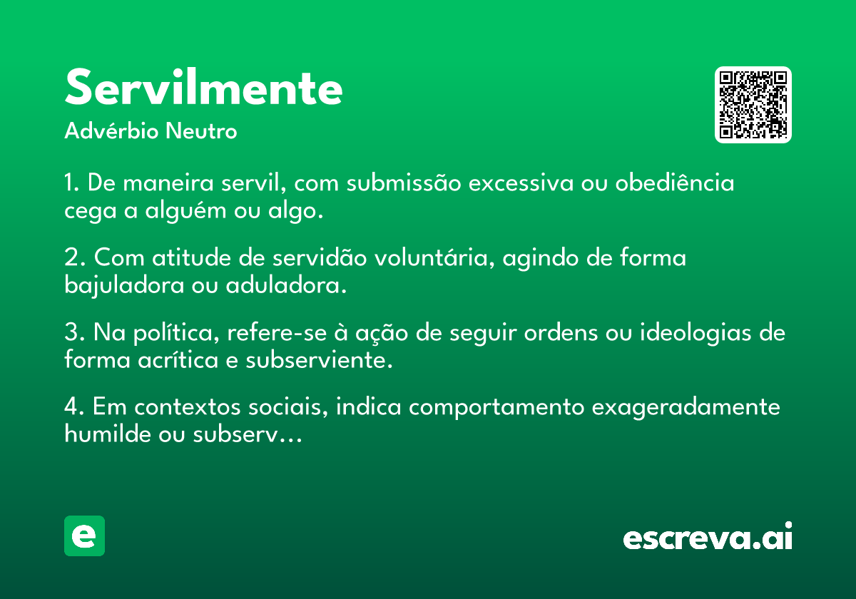servilmente