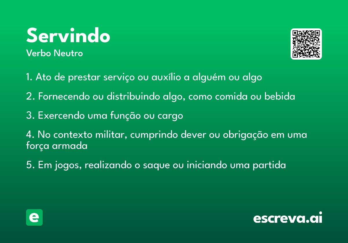 servindo