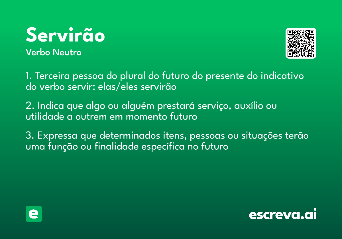 servirão