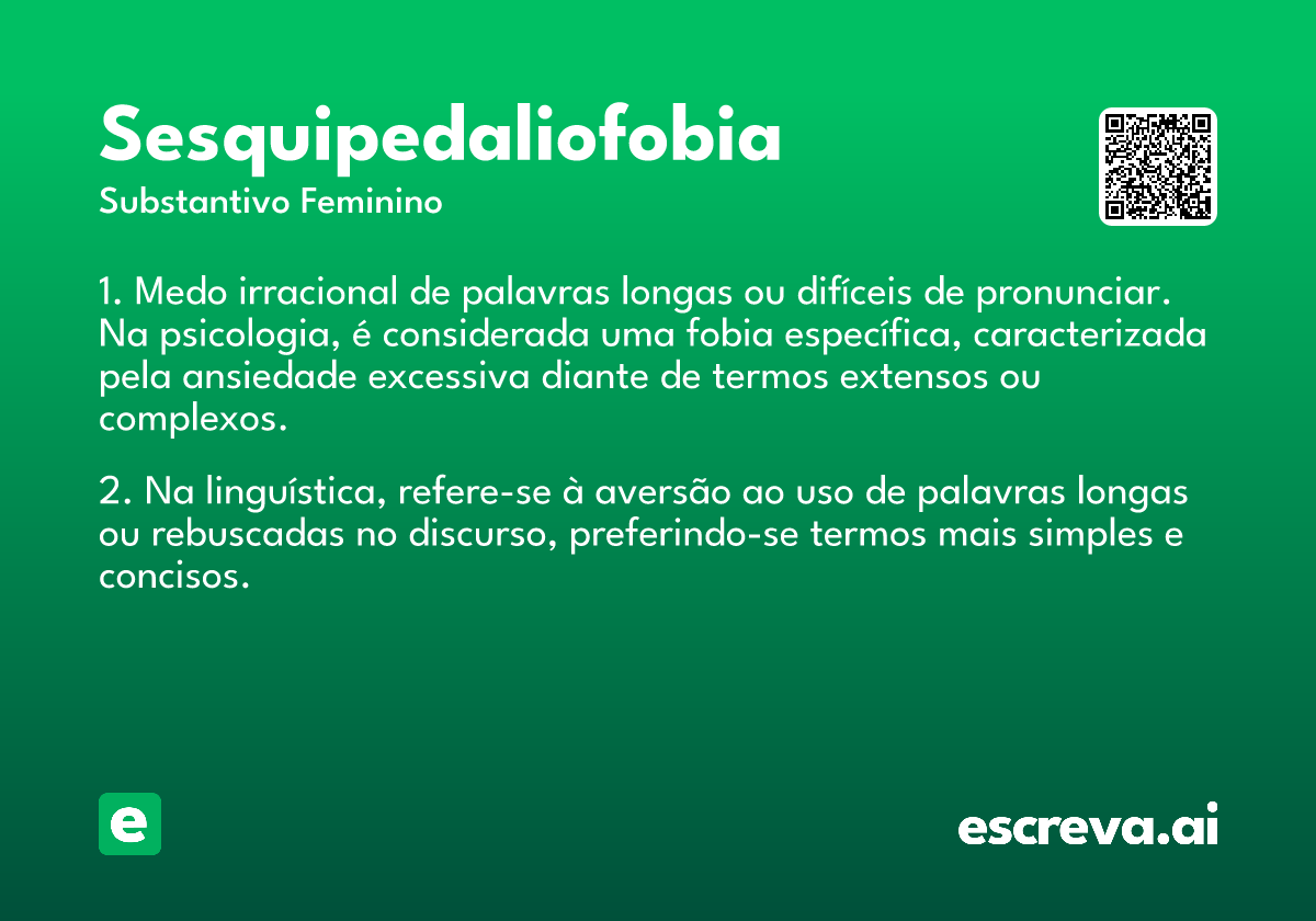 sesquipedaliofobia